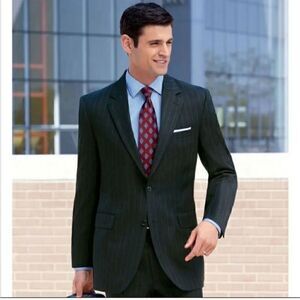 🔥 Take 50% OFF- Jos. A Bank Navy Twill Stripe Blazer, Size-44S